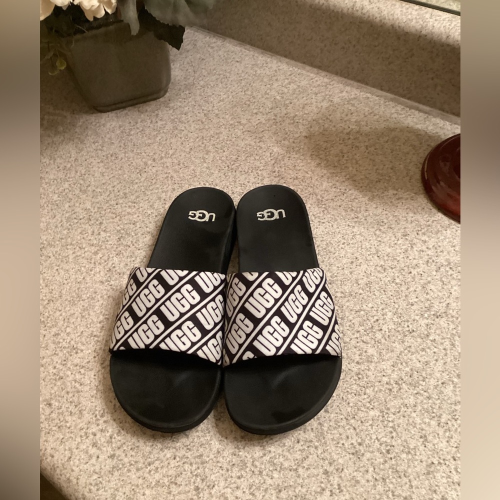 Uggs slides.